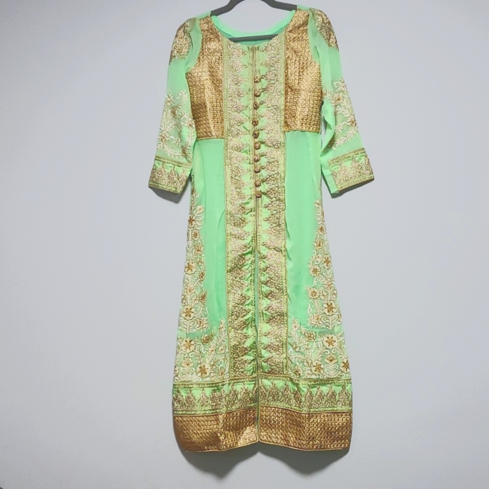 Anarkali suit with plazzo and dupatta